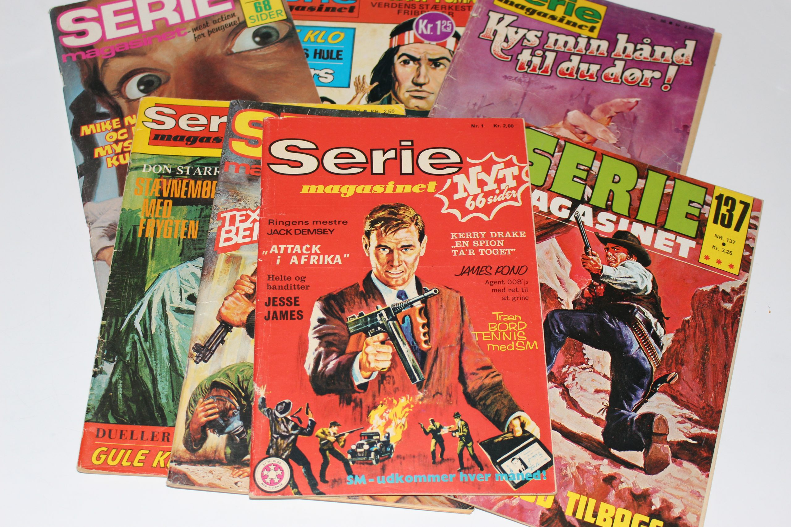 Collage af Seriemagasinet-blade
